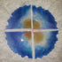 4 Piece Geode Coaster Set